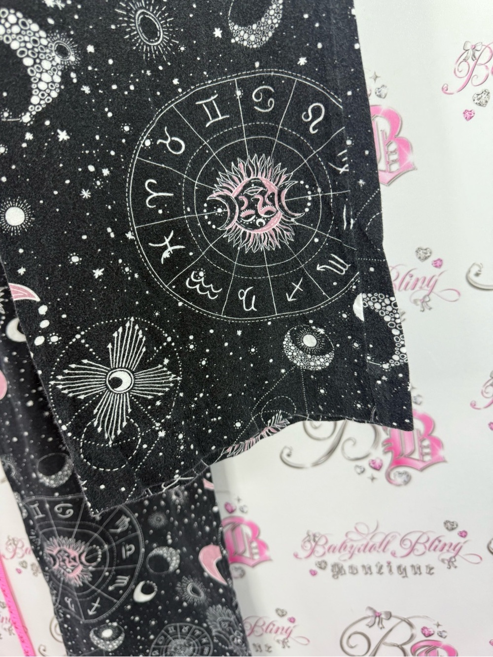 Joe Fresh horoscope pj pants Black Pajama Pants with Pink Accents - Picture 7 of 10